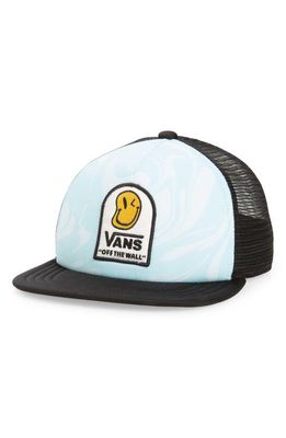Vans Kids' Marble Trucker Hat in Blue Glow