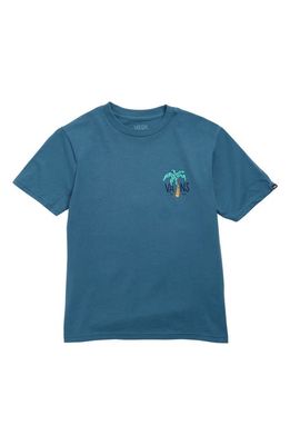 Vans Kids' Old Skool Island Cotton Graphic T-Shirt in Vans Teal