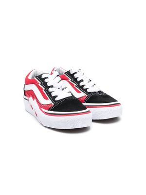 Vans Kids Old Skool 'OTW Sidewall sneakers - Red