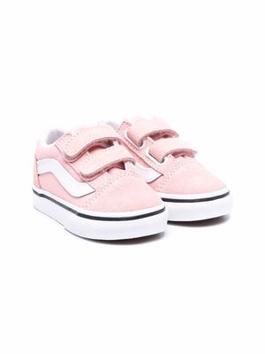 Vans Kids Old Skool V touch-strap trainers - Pink