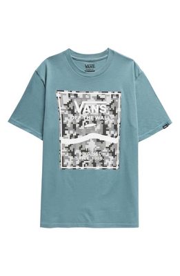 Vans Kids' Print Box Graphic T-Shirt in North Atlantic