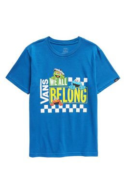 Vans Kids' Sesame Street Graphic T-Shirt in True Blue Sesame Street