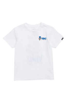 Vans Kids' Skull Slices Cotton Graphic T-Shirt in White