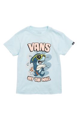 Vans Kids' Surf Short Cotton Graphic T-Shirt in Blue Glow