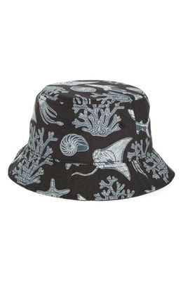 Vans Kids' Undertone Bucket Hat in Black/Bluestone