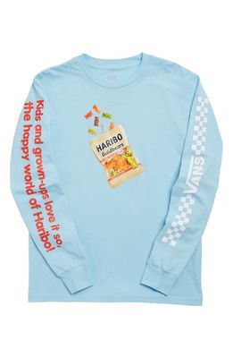 Vans Kids' x Haribo Long Sleeve Cotton Graphic T-Shirt in Sky Blue