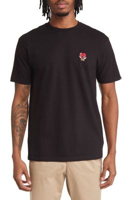Vans Love Is Kind Embroidered Heart Cotton T-Shirt in Black