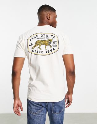 Vans 'Mean Cat' back print T-shirt in white