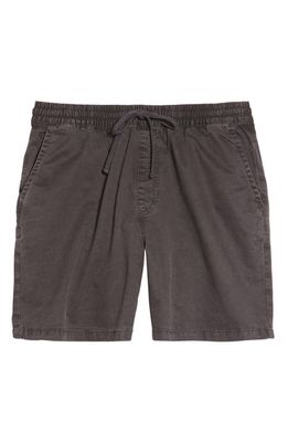 Vans Men's Range Relaxed Elastic Waist Stretch Cotton Shorts in Asphalt
