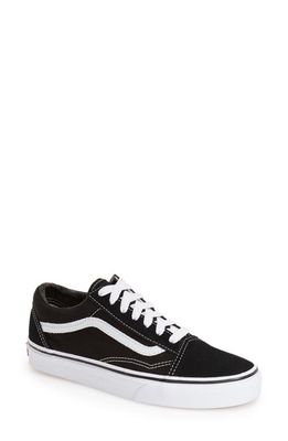 Vans Old Skool Sneaker in Black Canvas at Nordstrom, Size 6 Women's