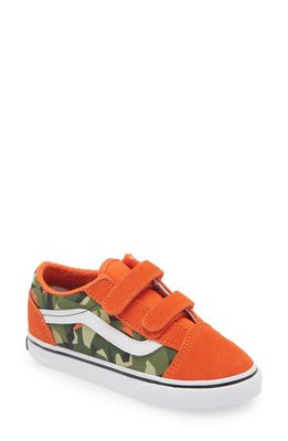 Vans Old Skool V Low Top Sneaker in Orange/Multi
