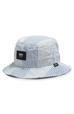 Vans Patch Stripe Bucket Hat in White/Oatmeal