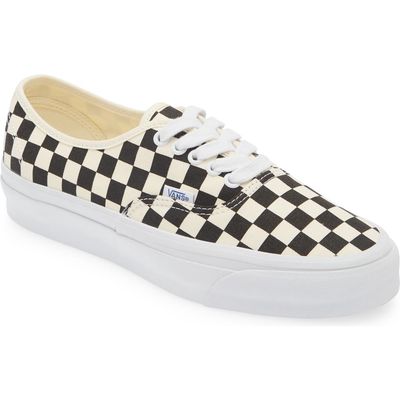 Vans Premium Authentic Reissue 44 Sneaker in Lx Checkerboard Black/White