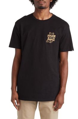 Vans Raccoon Logo Cotton T-Shirt in Black