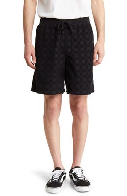 Vans Range Checkerboard Cotton Corduroy Shorts in Black