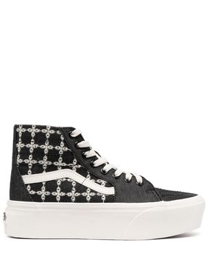 Vans Sk8-Hi embroidered platform sneakers - Black