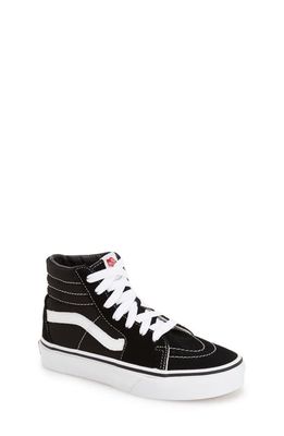 Vans Sk8-Hi Sneaker in Black/True White at Nordstrom, Size 1 M