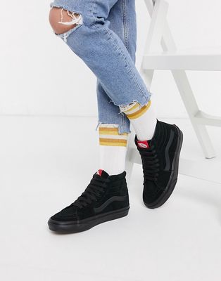 Vans SK8-Hi sneakers in black/black