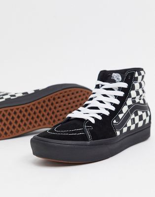 Vans Sk8-Hi zebra sneakers in black