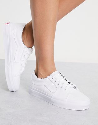 Vans SK8-Low sneakers in triple white