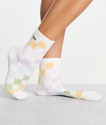 Vans socks in pastel check-Multi