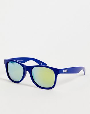 Vans Spicoli square frame sunglasses in blue