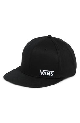 Vans Splitz Embroidered Logo Baseball Cap in Black