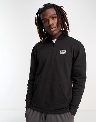 Vans Street Outdoor 1/4 zip sweatshirt in black
