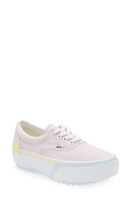 Vans U Era Platform Sneaker in Pastel Multi/True White