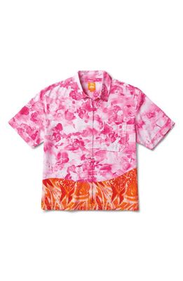 Vans x Collina Strada Floral Short Sleeve Button-Up Shirt in Sweet Lilac