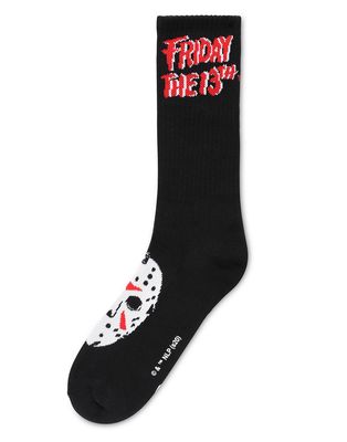 Vans X Friday the 13th Terror socks in black/red