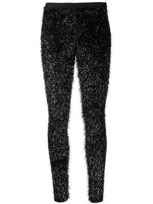Vaquera glitter-detail leggings - Black