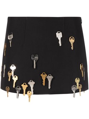 Vaquera key-detail miniskirt - Black