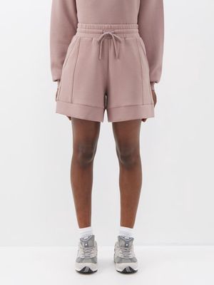 Varley - Alder High-rise Double-faced Jersey Shorts - Womens - Taupe