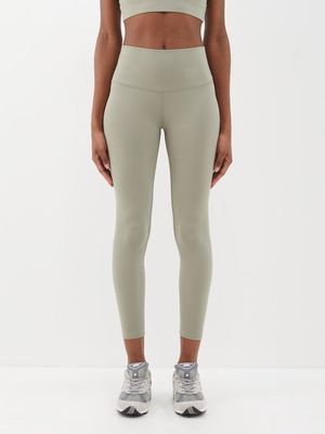 Varley - Always High 25" Recycled-fibre Jersey Leggings - Womens - Green Grey
