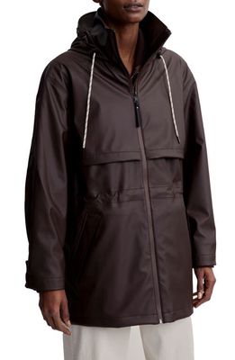 Varley Alyssa Waterproof Rain Jacket in Dark Truffle