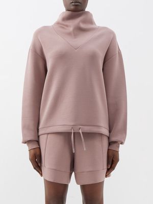 Varley - Betsy High-neck Jersey Sweatshirt - Womens - Taupe