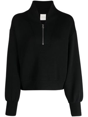 Varley Davidson zipped jersey sweatshirt - Black