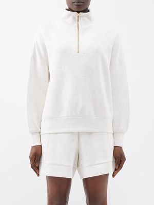Varley - Hawley High-neck Jersey Sweatshirt - Womens - Ivory