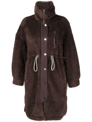 Varley Jones faux-shearling coat - Brown