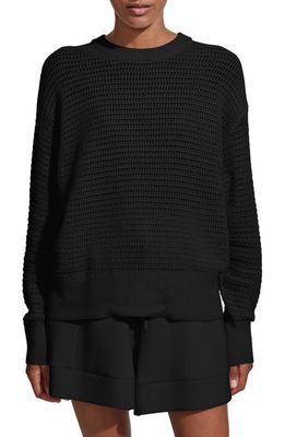 Varley Kershaw Crewneck Sweater in Black