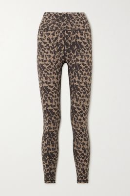 Varley - Let's Go Leopard-print Stretch Leggings - Brown