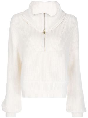 Varley "Mentone" half-zip knit jumper - White