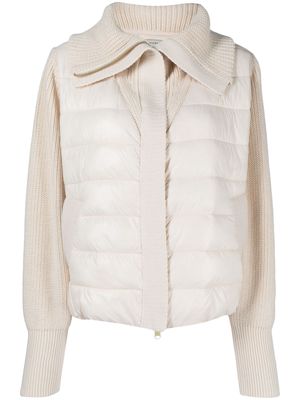 Varley Montrose panelled puffer jacket - White