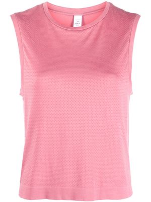 Varley Page piqué-weave tank top - Pink