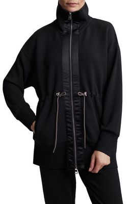 Varley Ridgefield Long Sweatshirt Jacket in Black