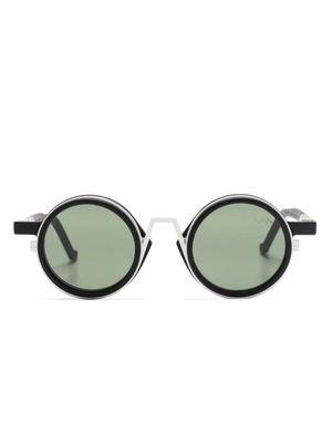 VAVA Eyewear metal-brow bar round-frame sunglasses - Black