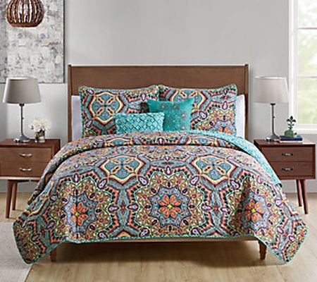 VCNY Home Yara Reversible Medallion Quilt Set, Twin/ Twin XL