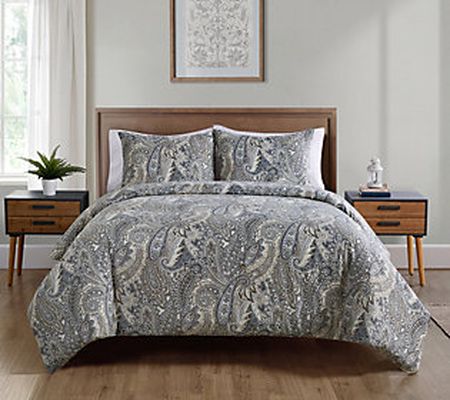 VCNY Palila Paisley Duvet Cover Set, Full/ Quee n