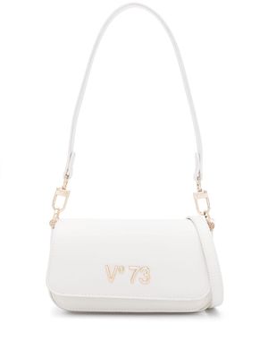 V°73 Bamboo logo-lettering shoulder bag - White